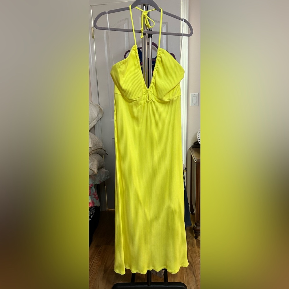 American Eagle size XL yellow maxi dress